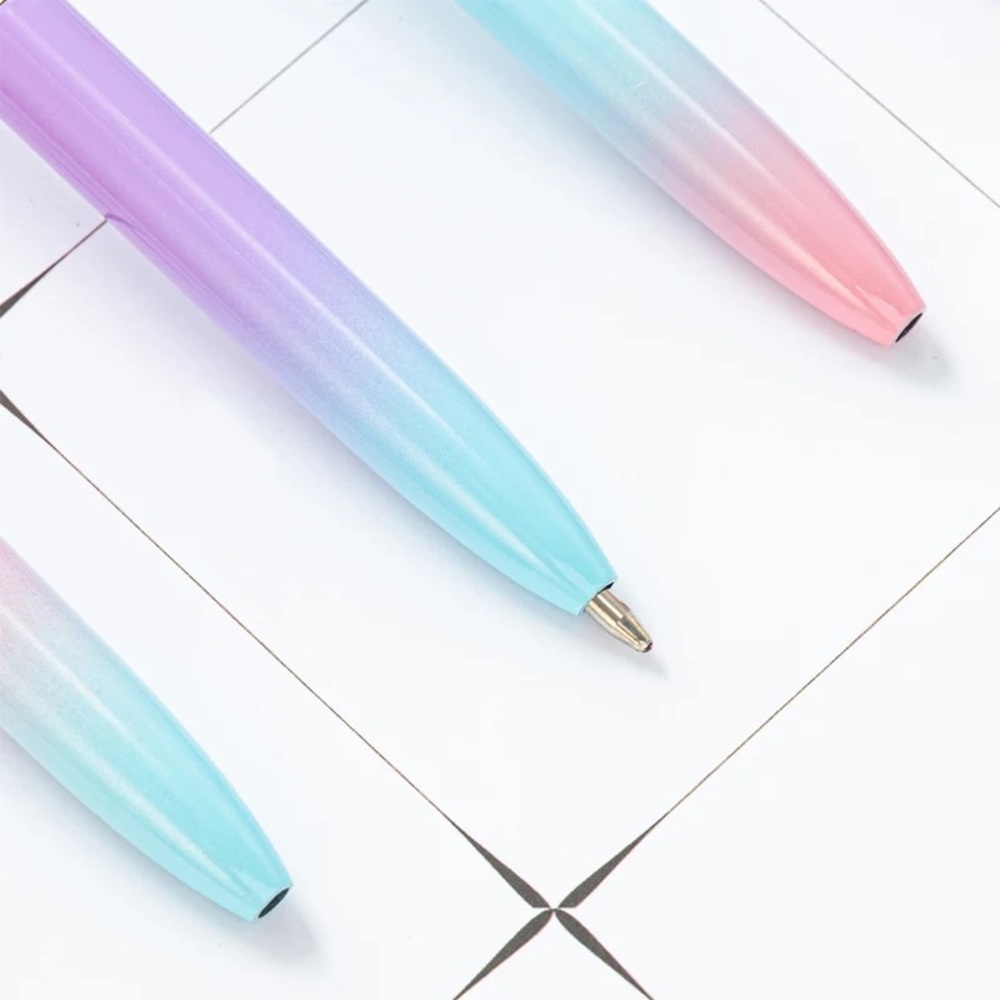 Cotton Candy, Gradient Color Diamond Pens, Medium Tip, Ball Point Pen, Set Of 4 - Picture 6 of 15